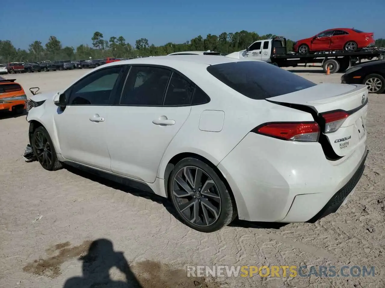 2 fotografías del automóvil dañado JTDS4MCE2N3509119 TOYOTA COROLLA 2022