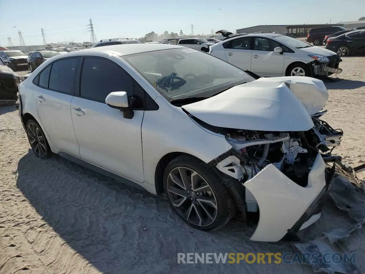 4 fotografías del automóvil dañado JTDS4MCE2N3509119 TOYOTA COROLLA 2022