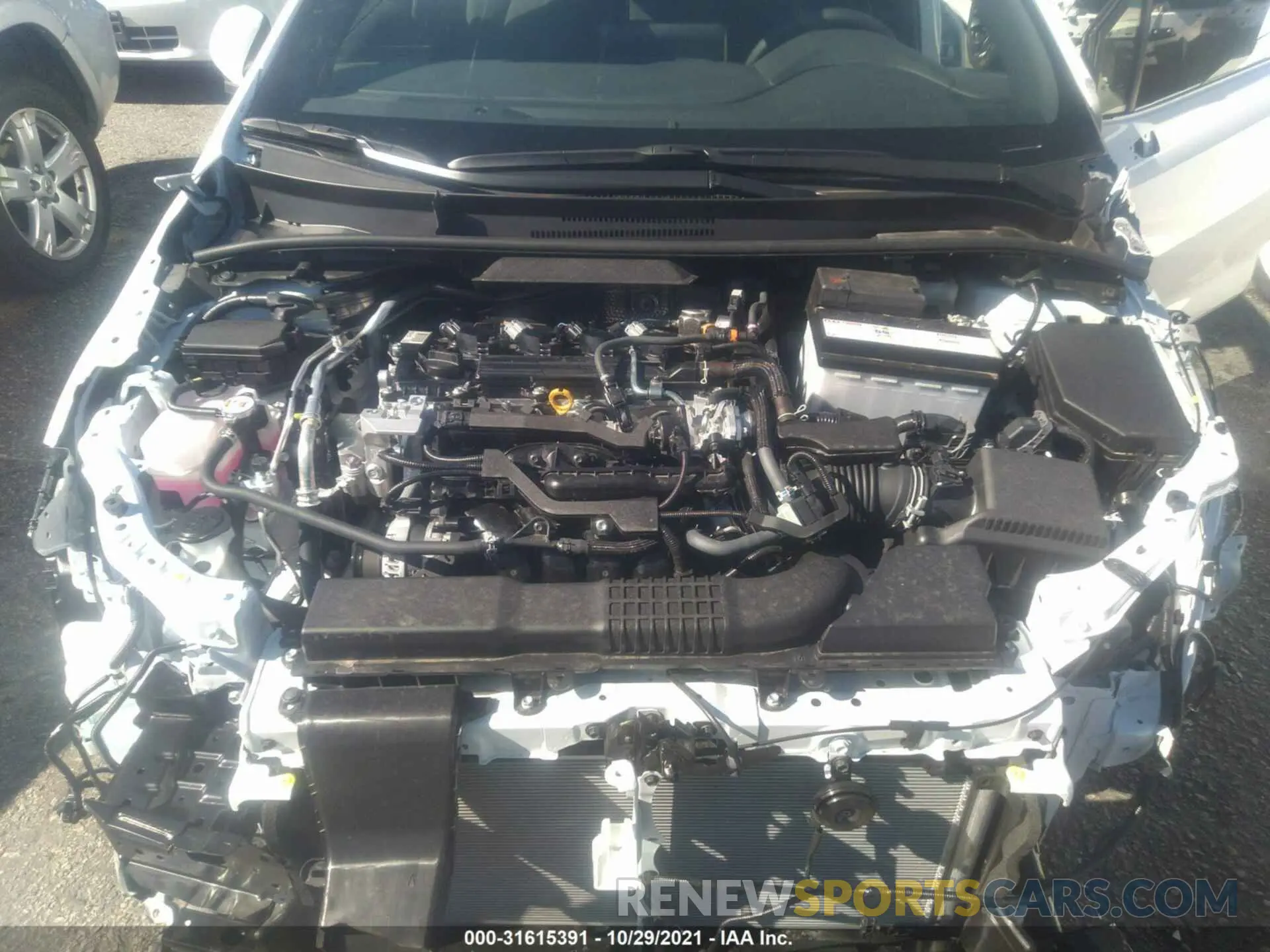 10 fotografías del automóvil dañado JTDS4MCE2NJ086070 TOYOTA COROLLA 2022
