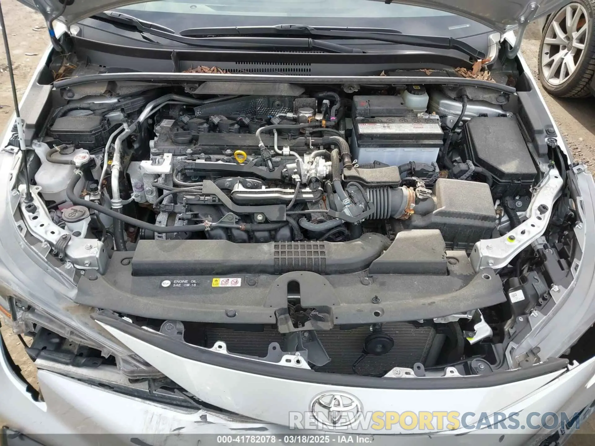 10 fotografías del automóvil dañado JTDS4MCE2NJ087509 TOYOTA COROLLA 2022