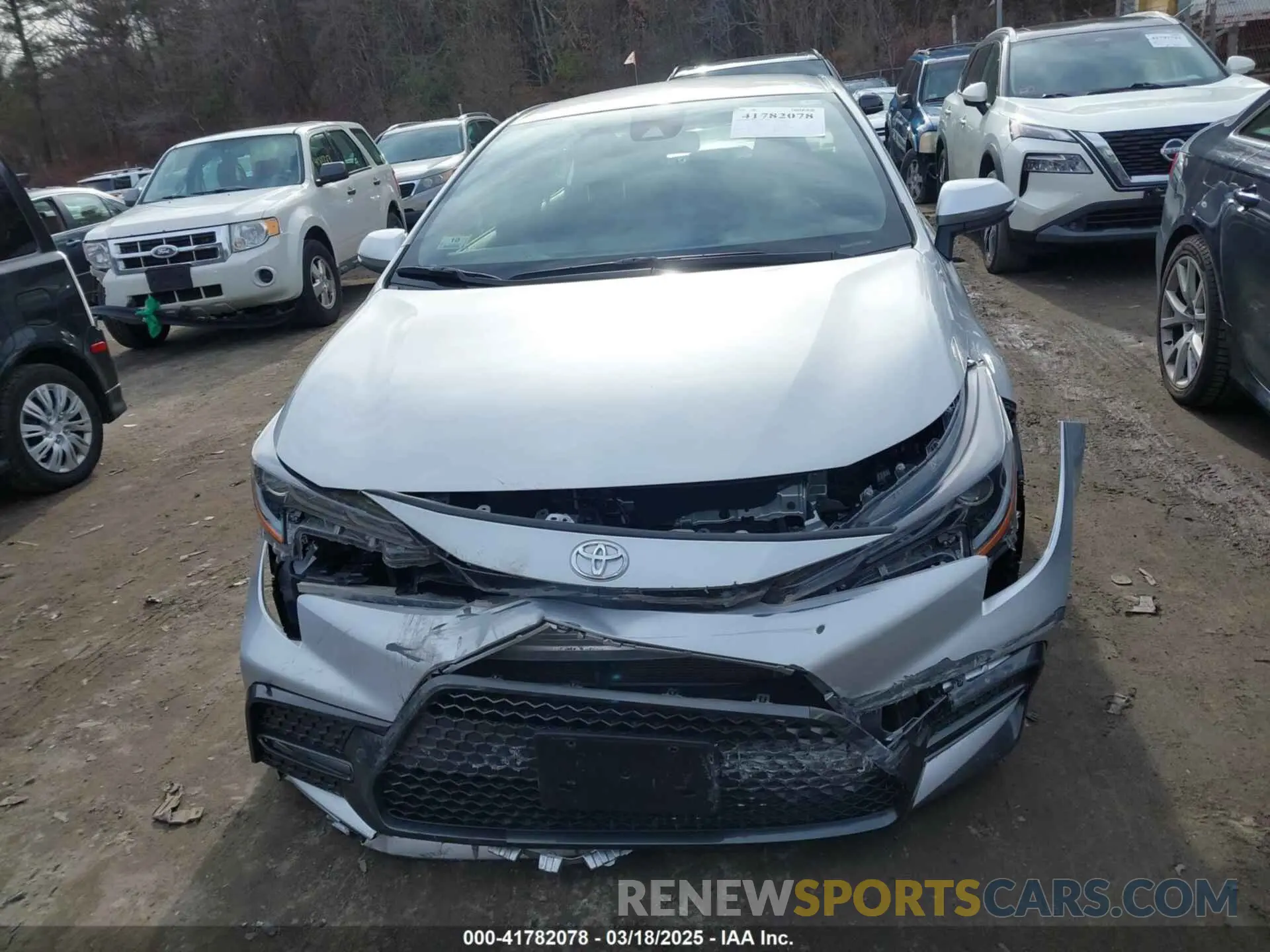 12 fotografías del automóvil dañado JTDS4MCE2NJ087509 TOYOTA COROLLA 2022