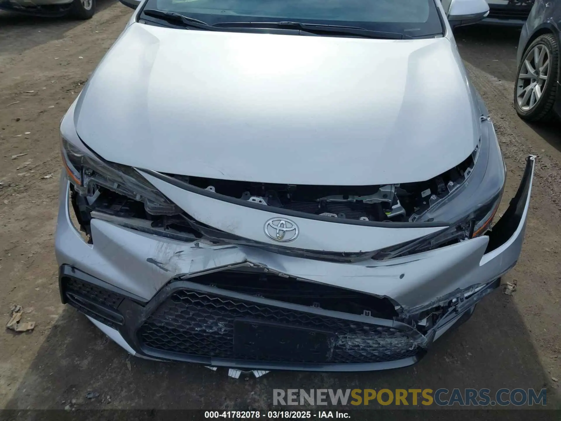 6 fotografías del automóvil dañado JTDS4MCE2NJ087509 TOYOTA COROLLA 2022
