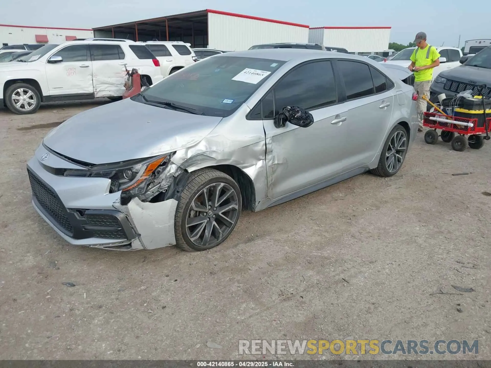 2 fotografías del automóvil dañado JTDS4MCE3N3504169 TOYOTA COROLLA 2022