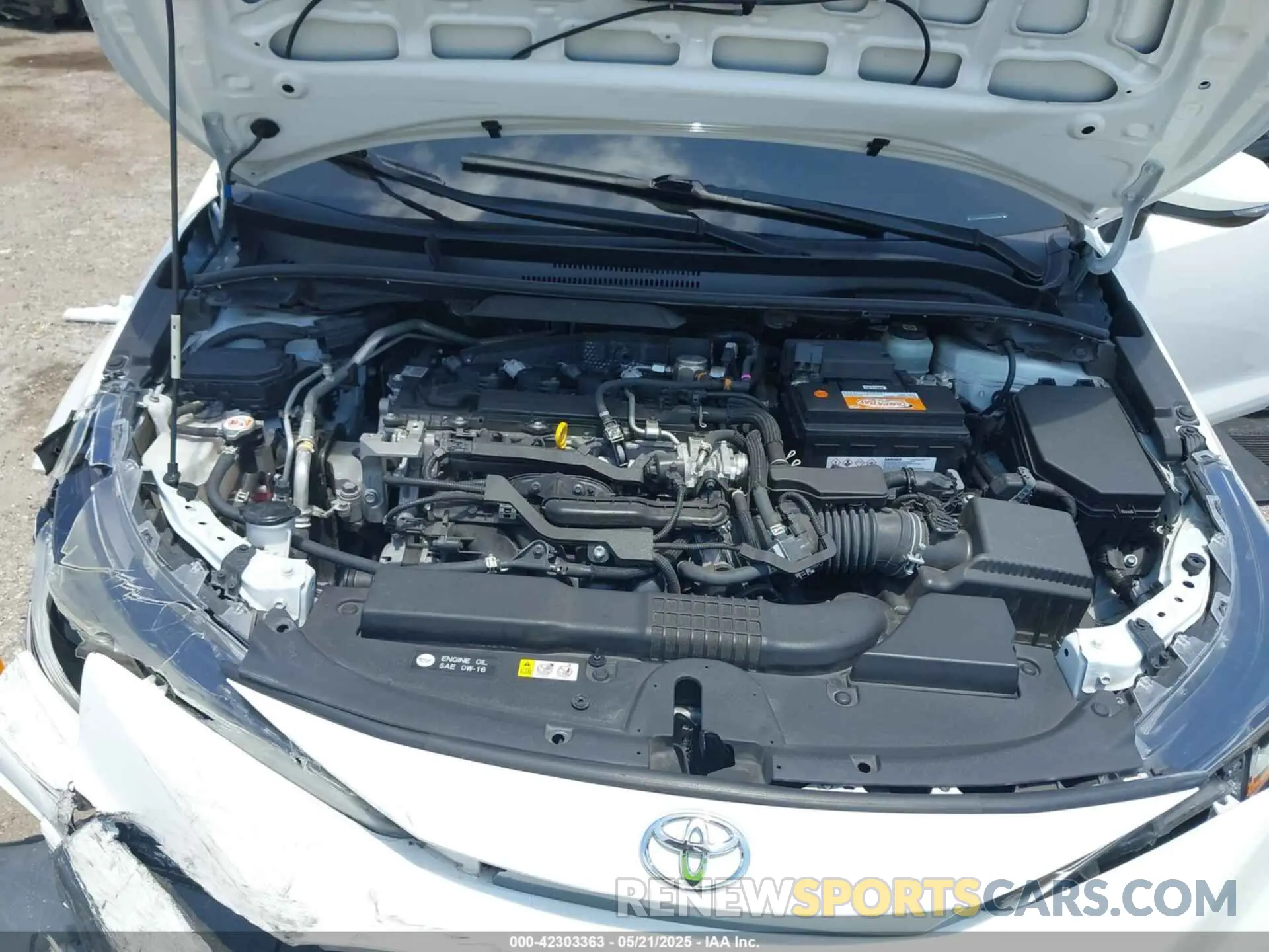 10 fotografías del automóvil dañado JTDS4MCE3NJ085588 TOYOTA COROLLA 2022
