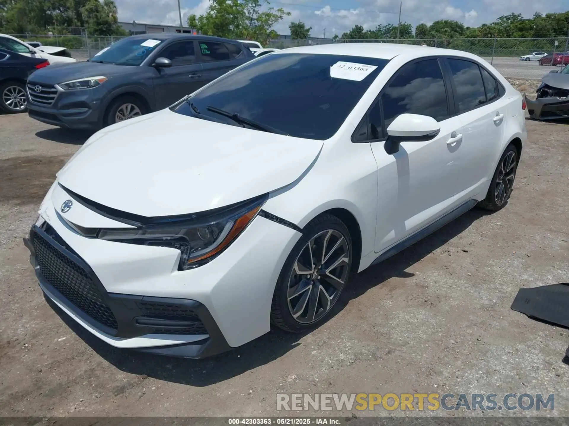 2 fotografías del automóvil dañado JTDS4MCE3NJ085588 TOYOTA COROLLA 2022