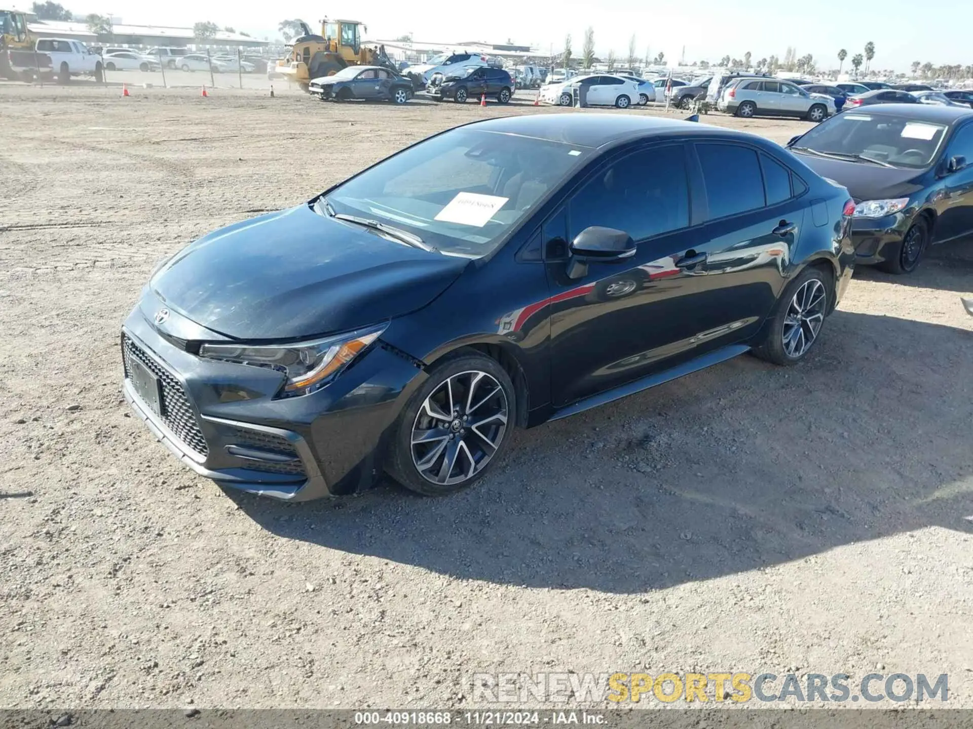 2 fotografías del automóvil dañado JTDS4MCE3NJ087759 TOYOTA COROLLA 2022