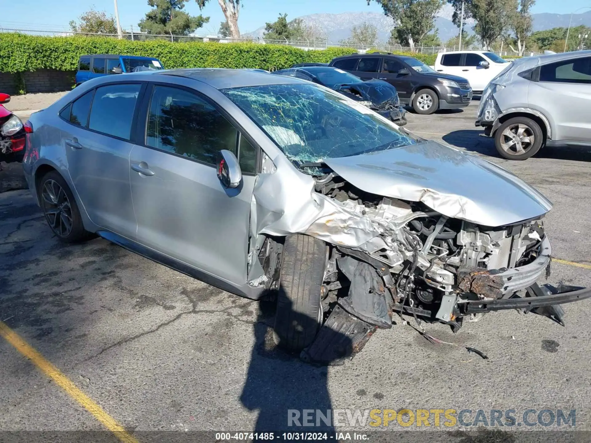 1 fotografías del automóvil dañado JTDS4MCE3NJ089575 TOYOTA COROLLA 2022
