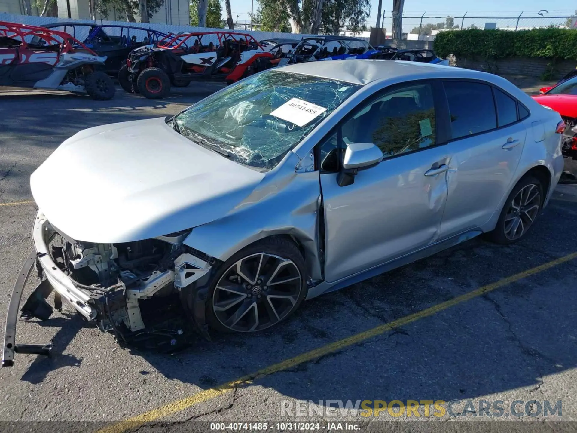 2 fotografías del automóvil dañado JTDS4MCE3NJ089575 TOYOTA COROLLA 2022