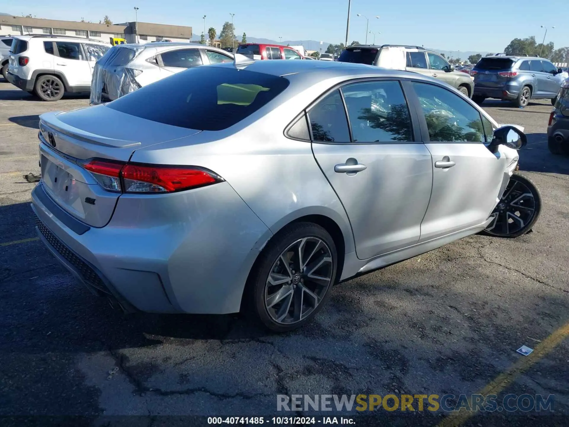 4 fotografías del automóvil dañado JTDS4MCE3NJ089575 TOYOTA COROLLA 2022