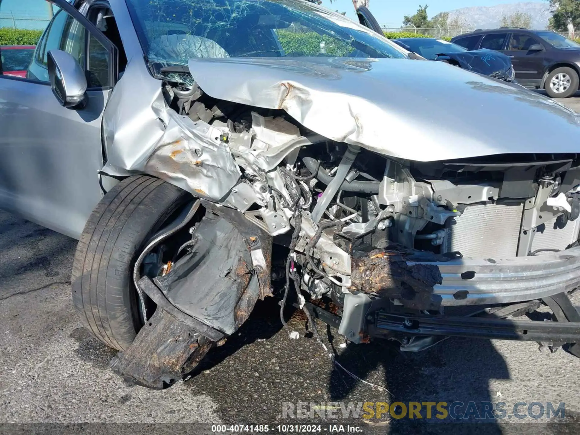 6 fotografías del automóvil dañado JTDS4MCE3NJ089575 TOYOTA COROLLA 2022