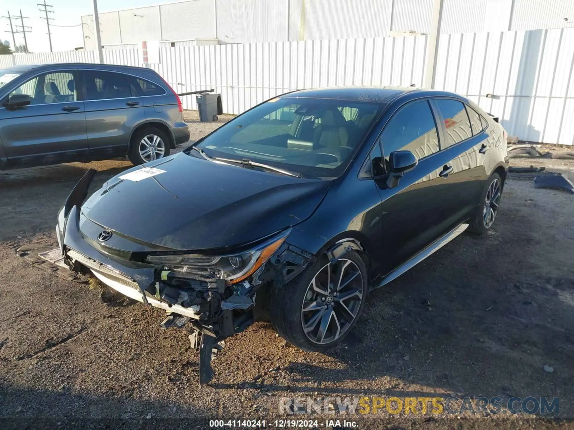 2 fotografías del automóvil dañado JTDS4MCE3NJ092279 TOYOTA COROLLA 2022