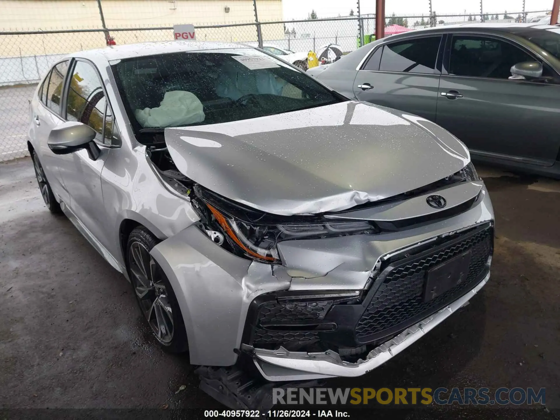 1 fotografías del automóvil dañado JTDS4MCE5N3503850 TOYOTA COROLLA 2022