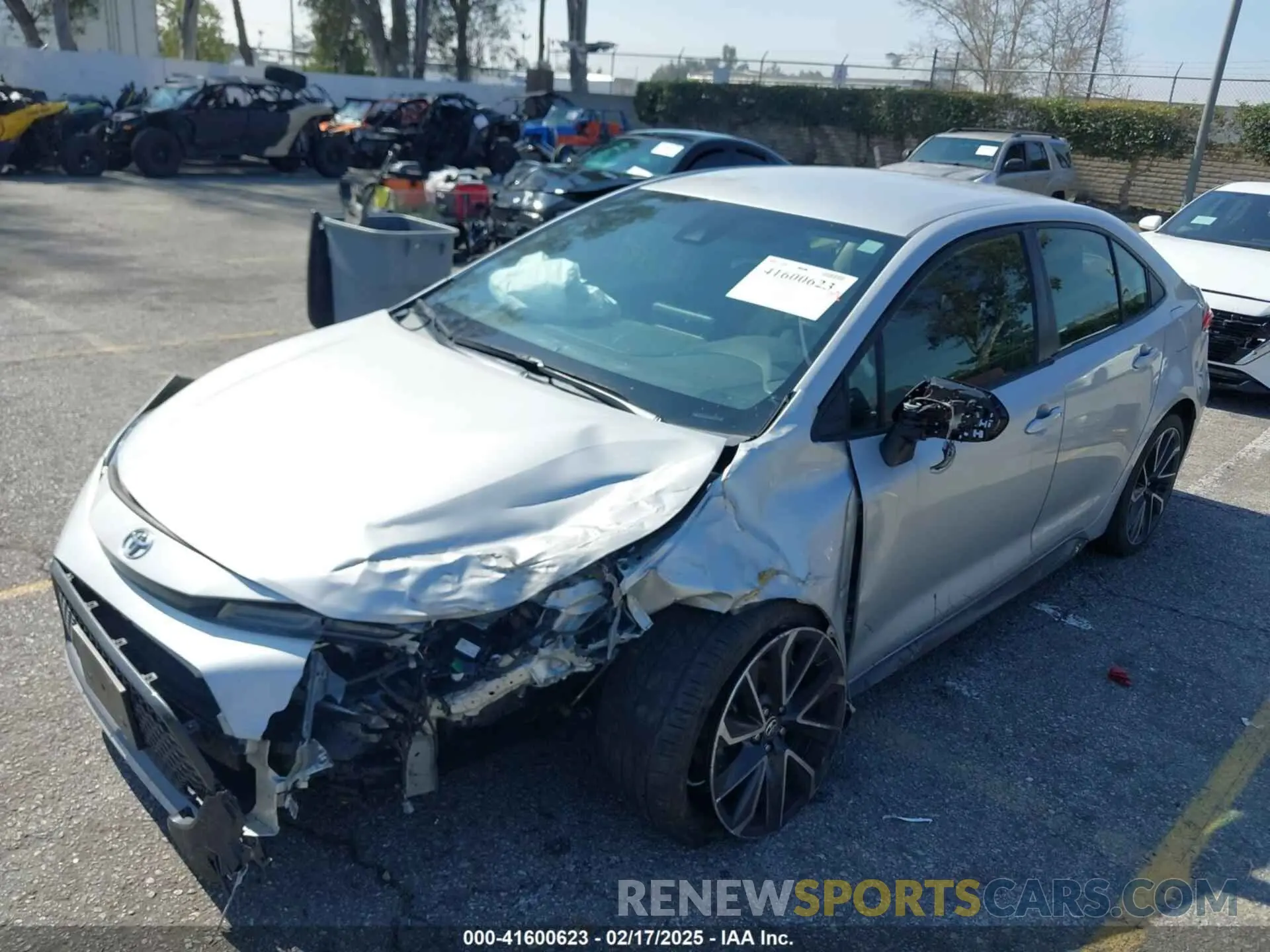 2 fotografías del automóvil dañado JTDS4MCE5NJ081154 TOYOTA COROLLA 2022