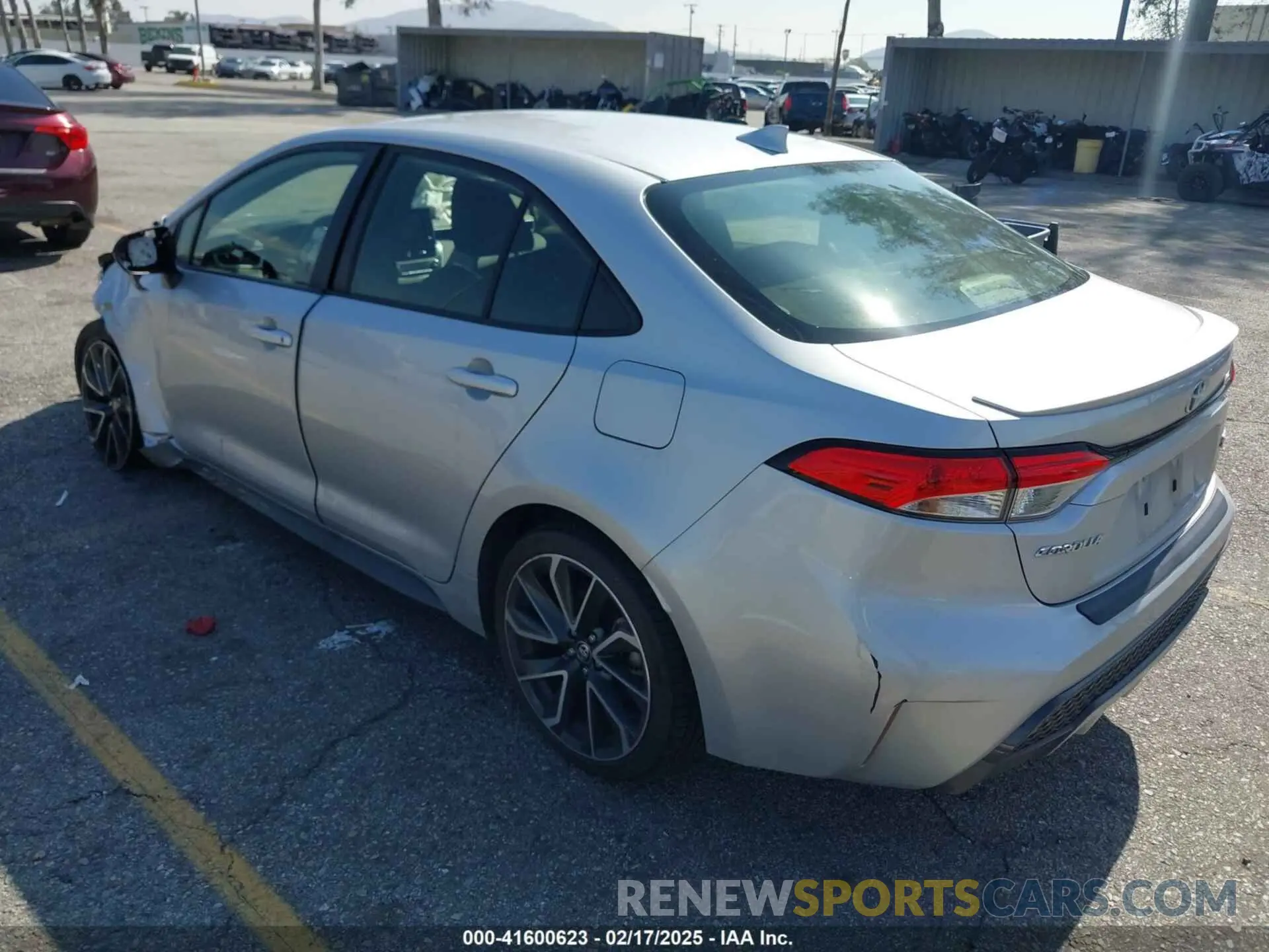 3 fotografías del automóvil dañado JTDS4MCE5NJ081154 TOYOTA COROLLA 2022