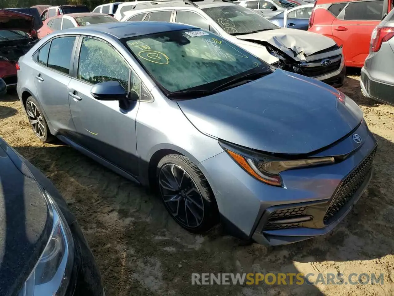 4 fotografías del automóvil dañado JTDS4MCE5NJ081820 TOYOTA COROLLA 2022