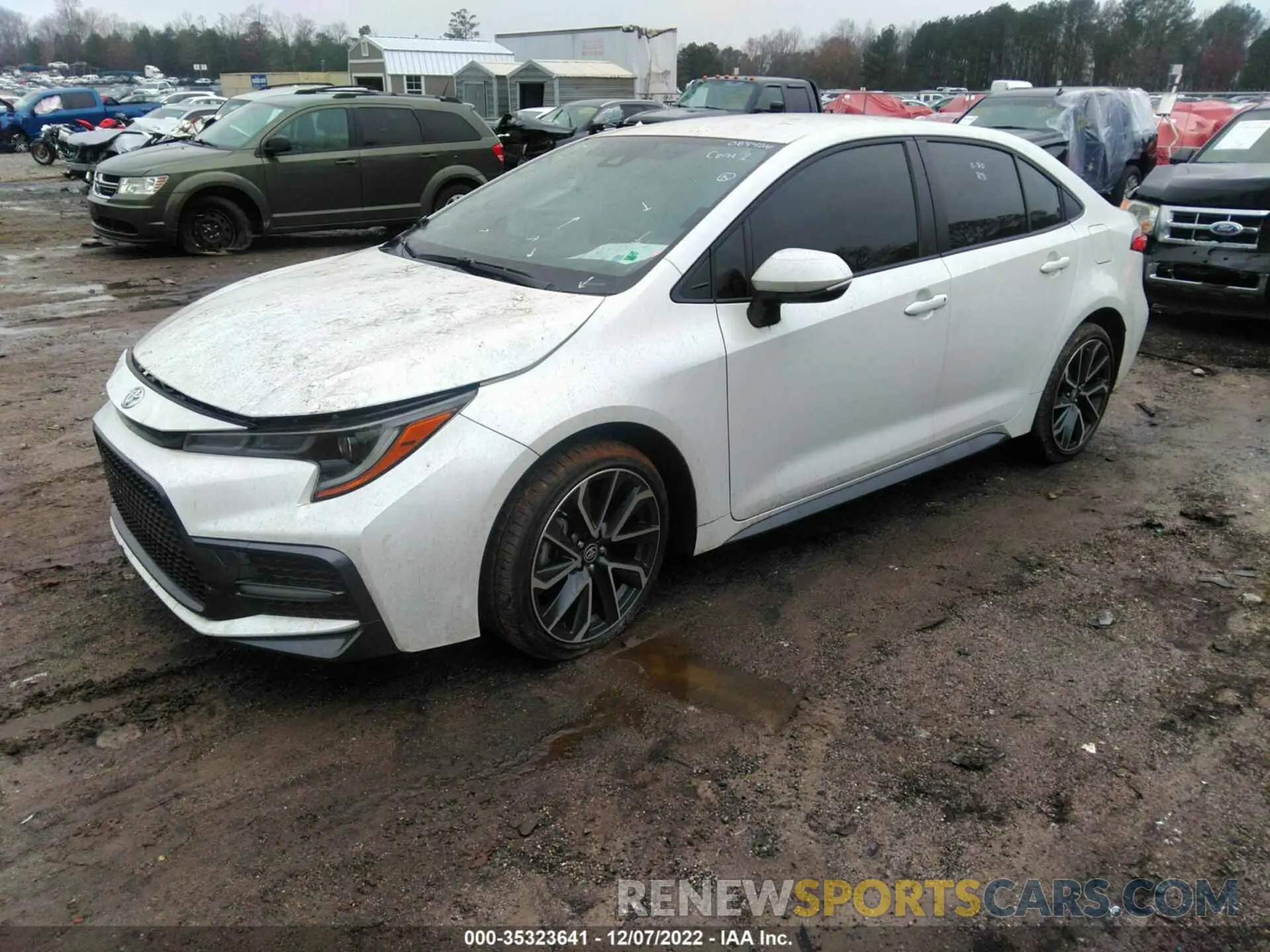 2 fotografías del automóvil dañado JTDS4MCE5NJ084426 TOYOTA COROLLA 2022