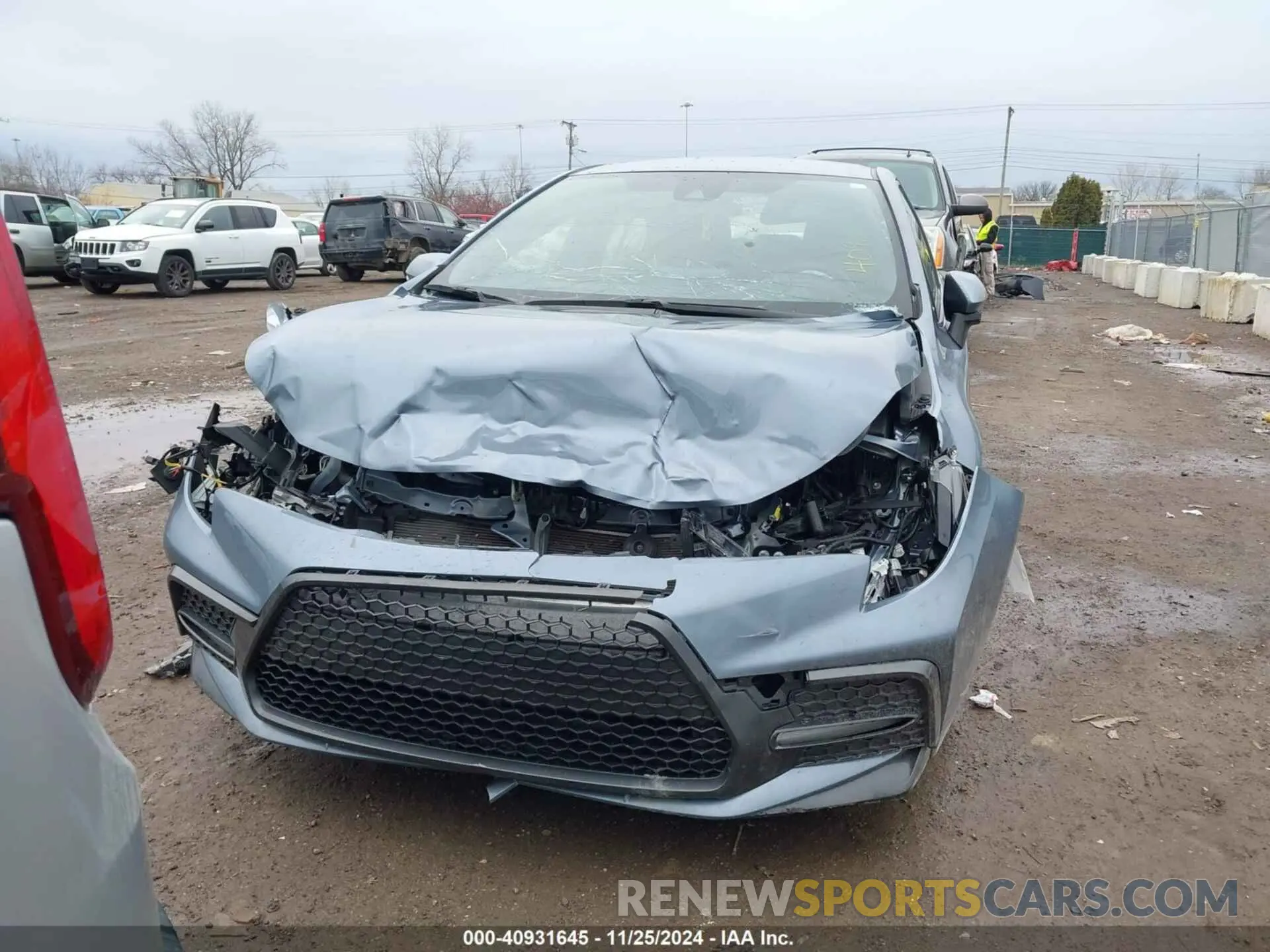12 fotografías del automóvil dañado JTDS4MCE5NJ096074 TOYOTA COROLLA 2022