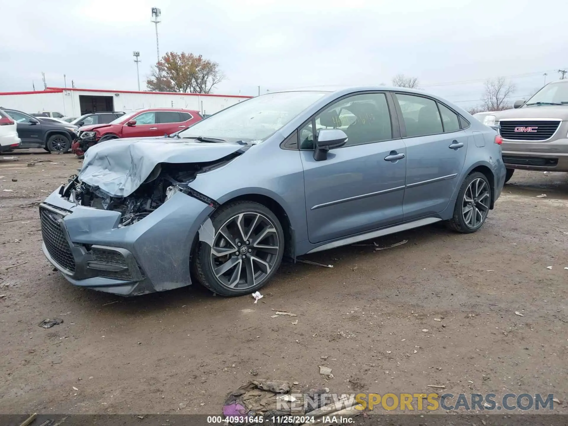 2 fotografías del automóvil dañado JTDS4MCE5NJ096074 TOYOTA COROLLA 2022