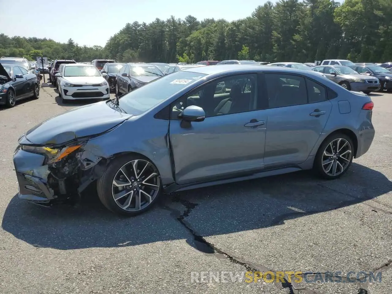 1 fotografías del automóvil dañado JTDS4MCE6N3500990 TOYOTA COROLLA 2022