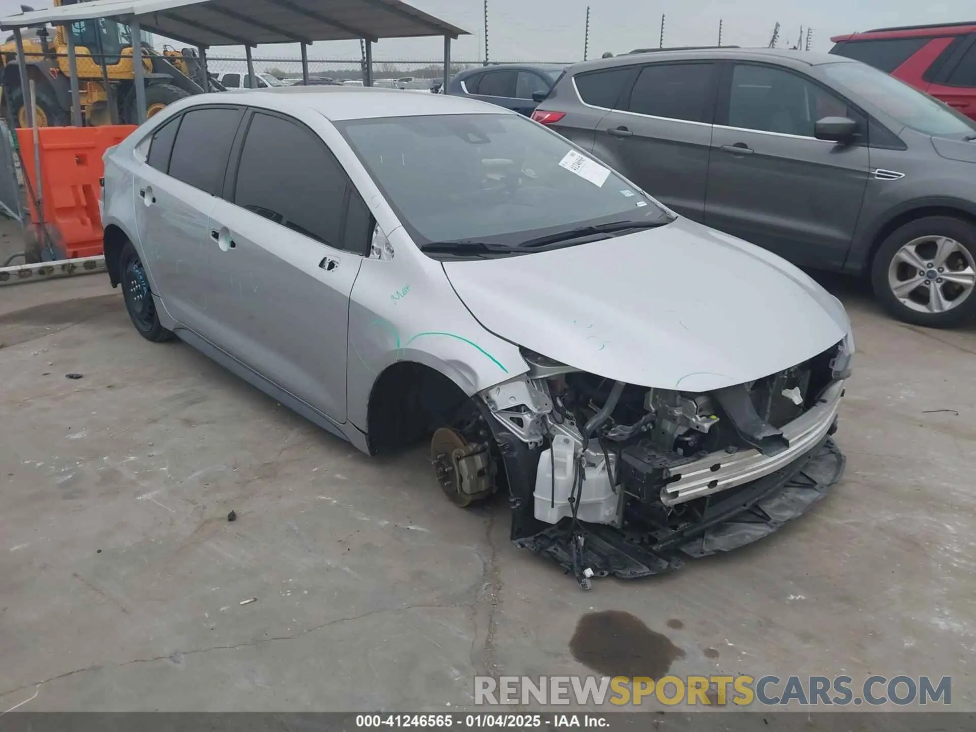 1 fotografías del automóvil dañado JTDS4MCE6NJ084631 TOYOTA COROLLA 2022