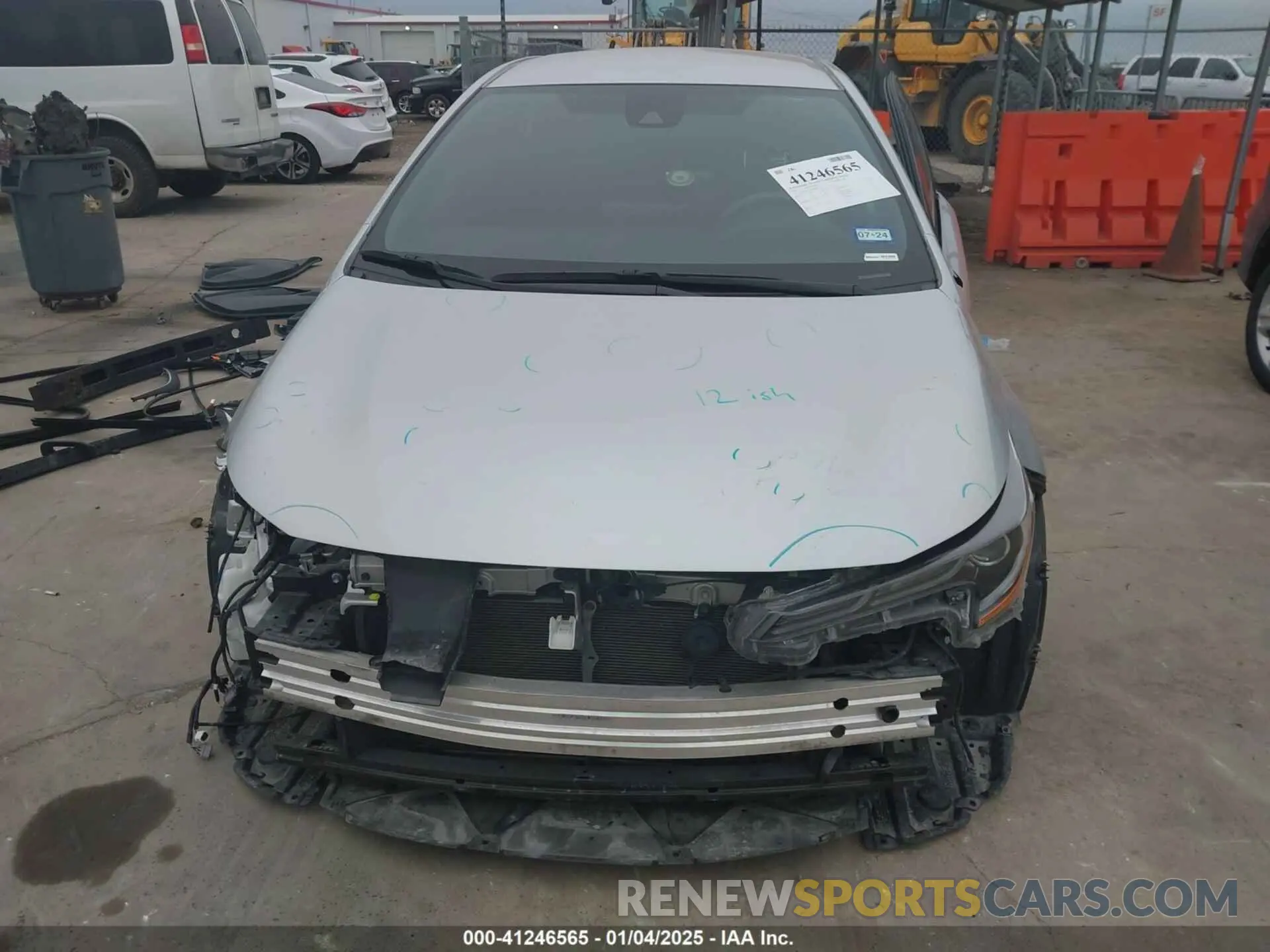 6 fotografías del automóvil dañado JTDS4MCE6NJ084631 TOYOTA COROLLA 2022