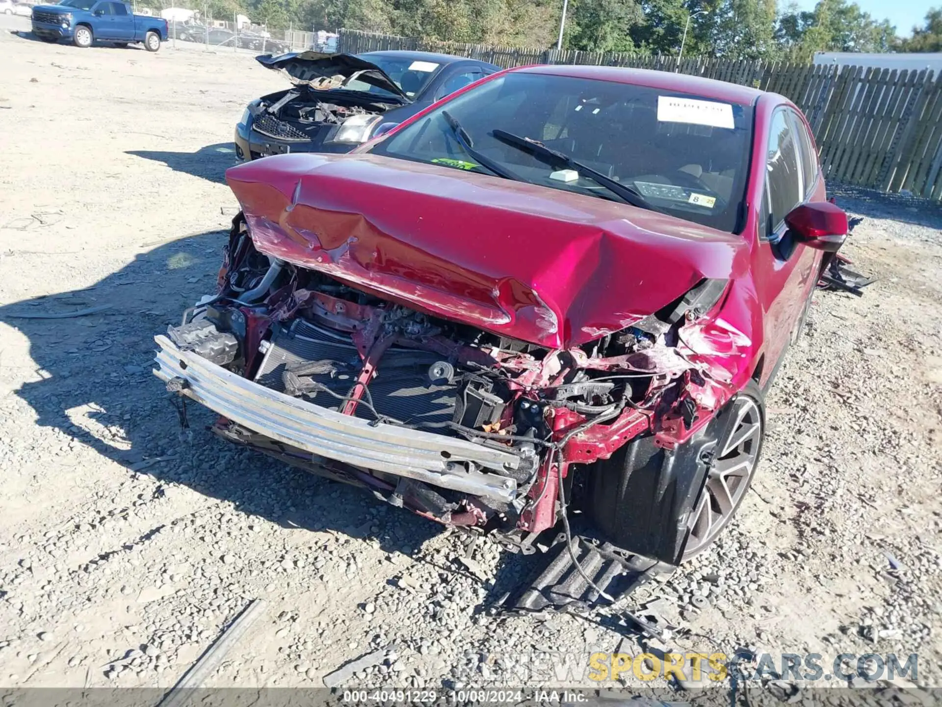6 fotografías del automóvil dañado JTDS4MCE6NJ097766 TOYOTA COROLLA 2022