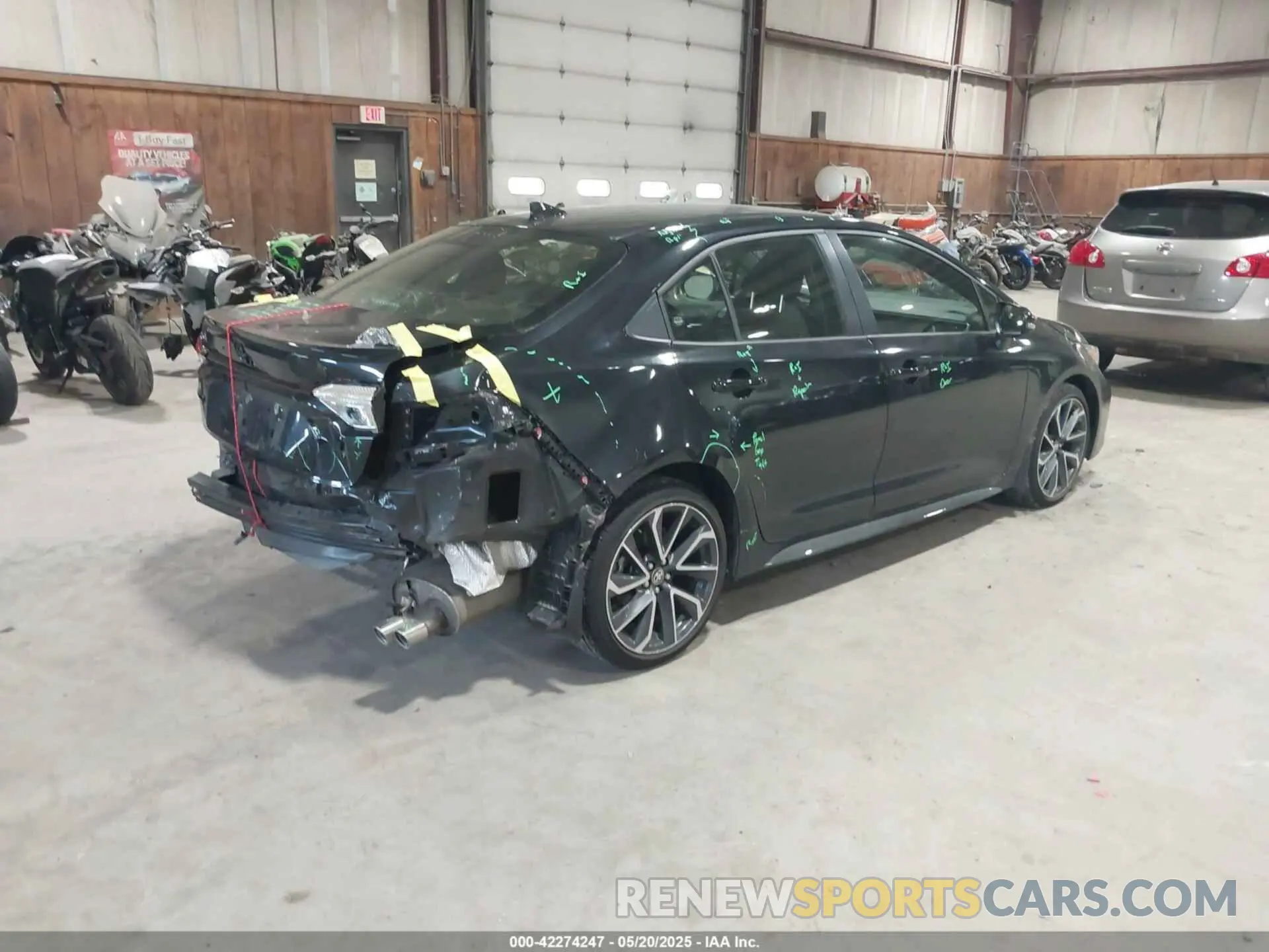 4 fotografías del automóvil dañado JTDS4MCE6NJ098836 TOYOTA COROLLA 2022