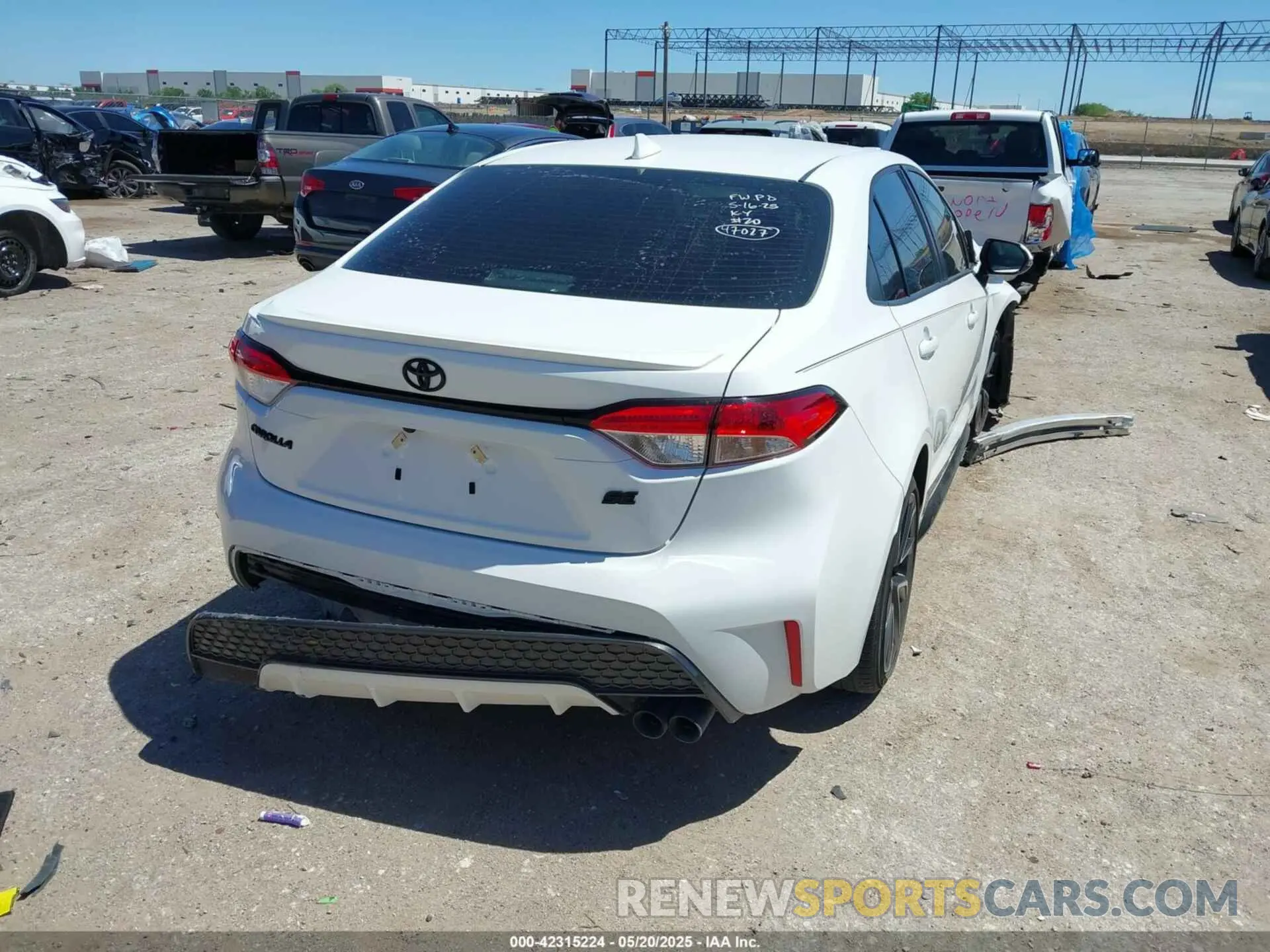 4 fotografías del automóvil dañado JTDS4MCE7N3502408 TOYOTA COROLLA 2022