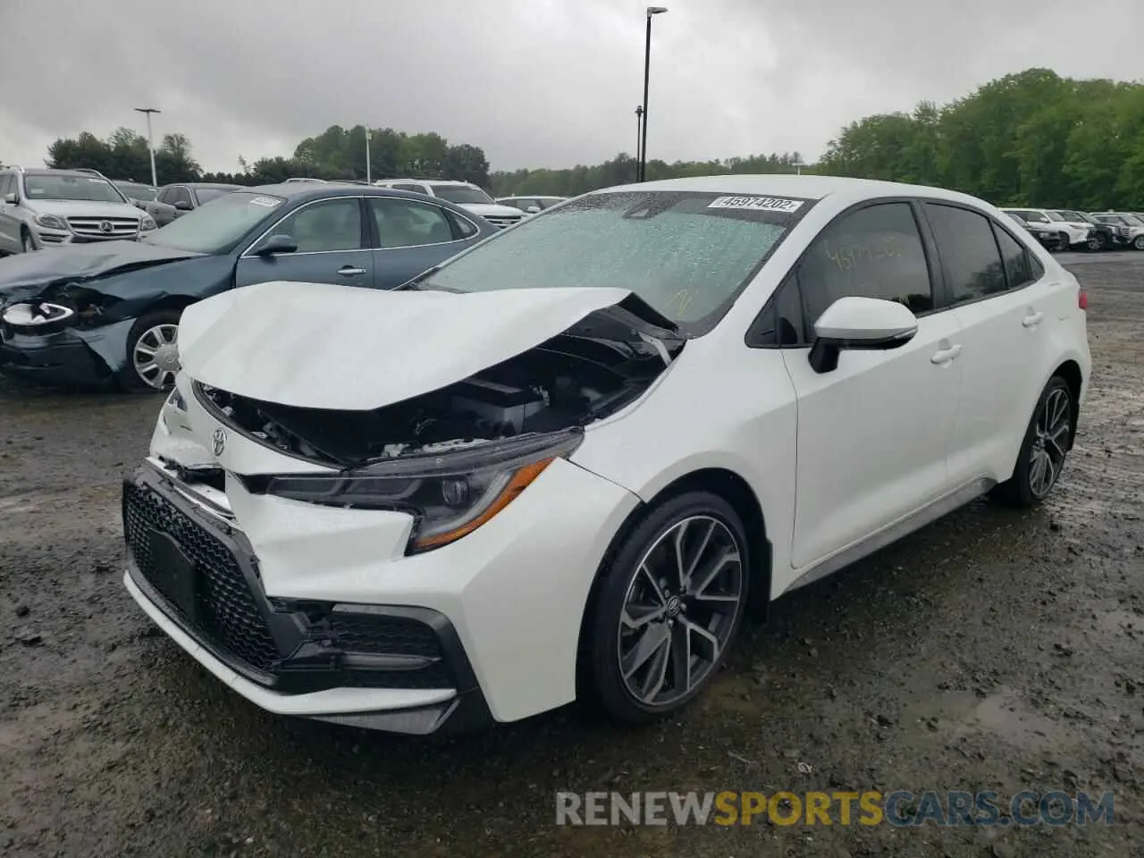 2 fotografías del automóvil dañado JTDS4MCE7N3506121 TOYOTA COROLLA 2022