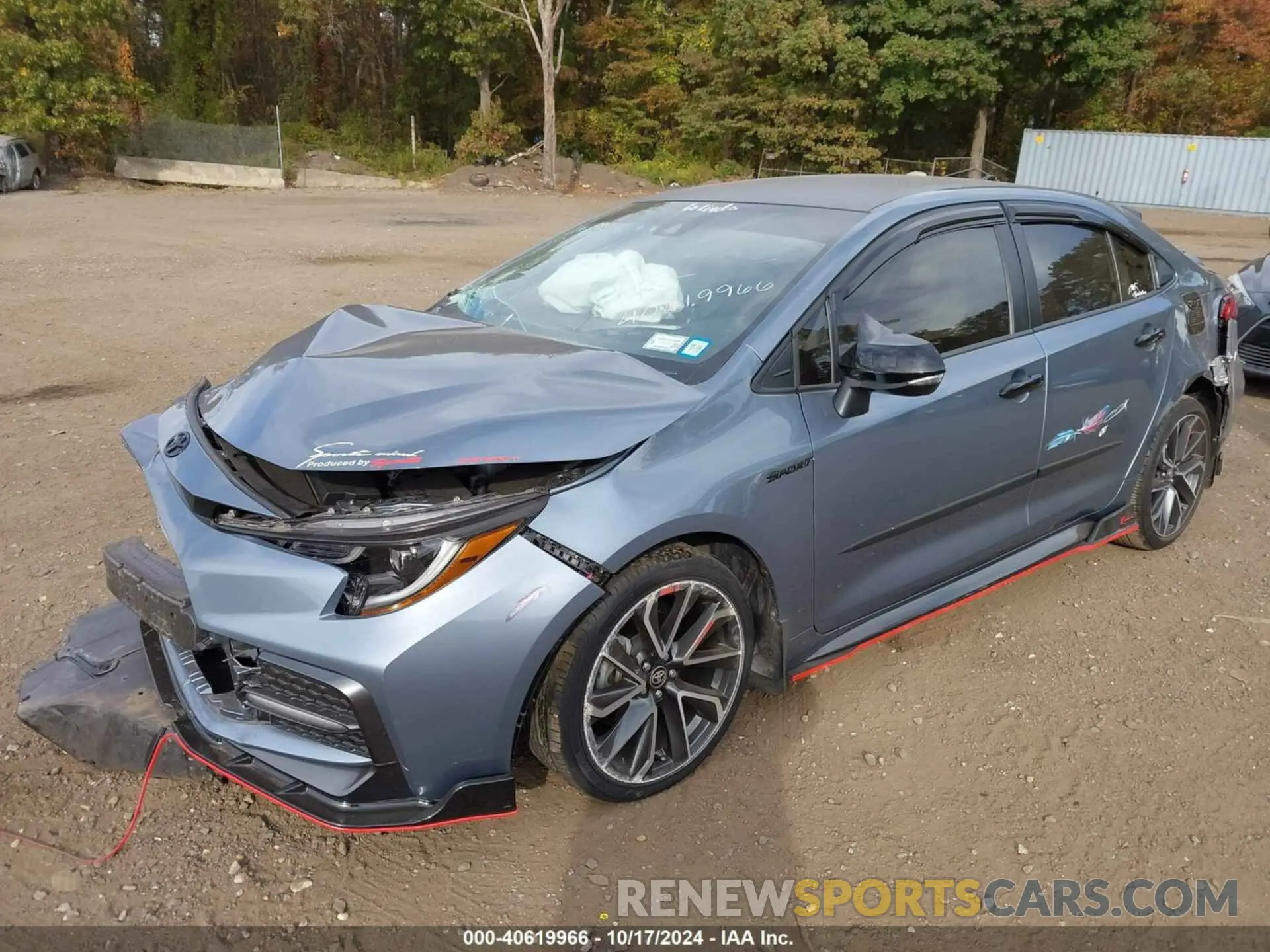 2 fotografías del automóvil dañado JTDS4MCE7N3510962 TOYOTA COROLLA 2022