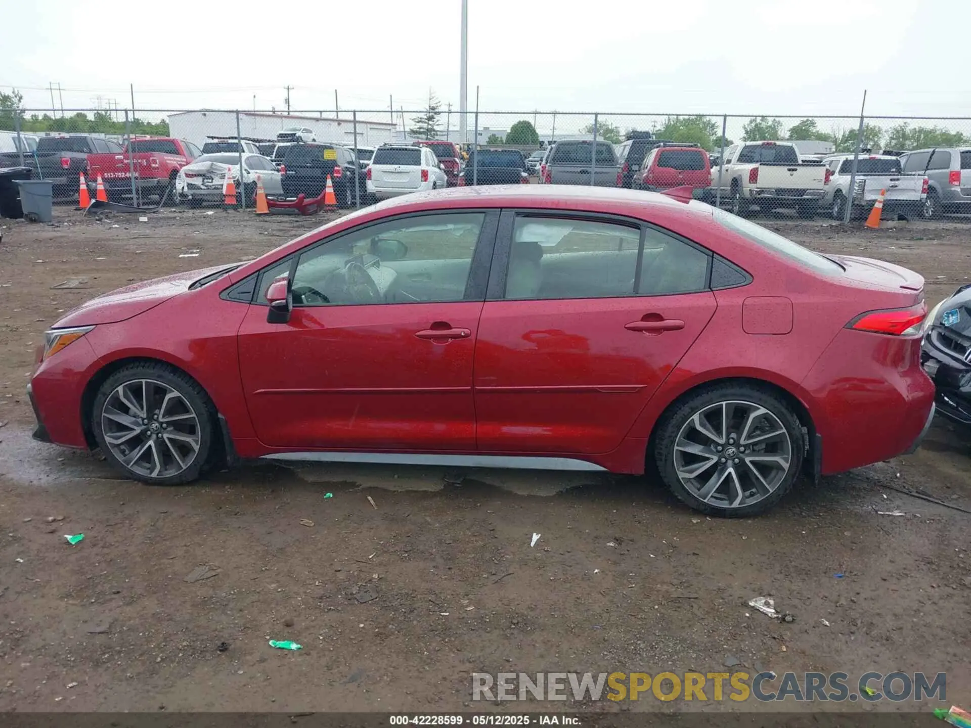 14 fotografías del automóvil dañado JTDS4MCE7NJ082418 TOYOTA COROLLA 2022