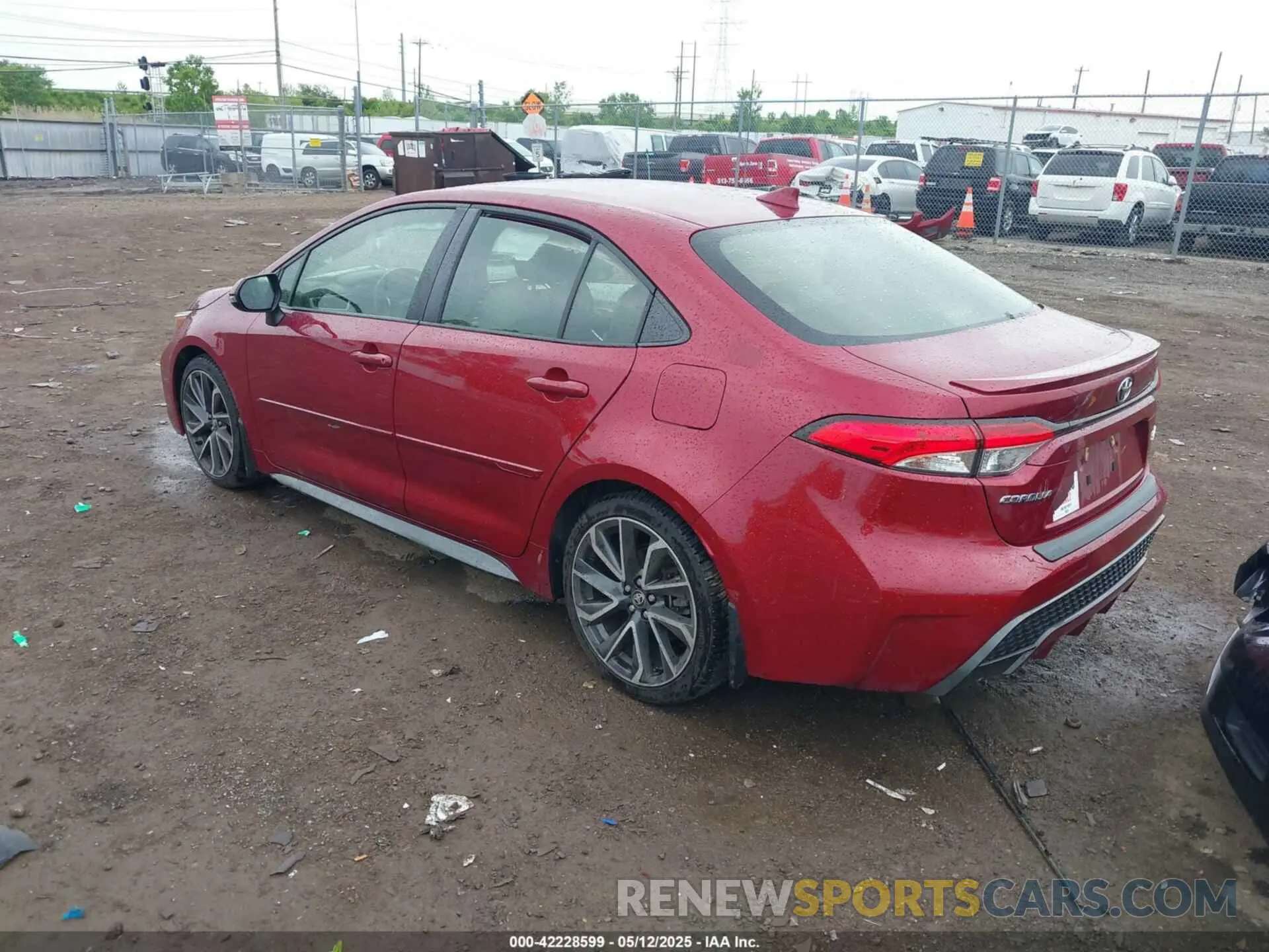 3 fotografías del automóvil dañado JTDS4MCE7NJ082418 TOYOTA COROLLA 2022