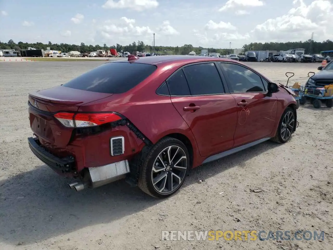 4 fotografías del automóvil dañado JTDS4MCE7NJ084315 TOYOTA COROLLA 2022