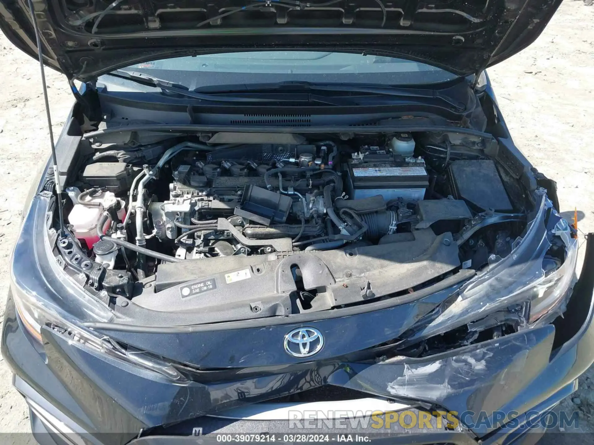 10 fotografías del automóvil dañado JTDS4MCE7NJ094326 TOYOTA COROLLA 2022