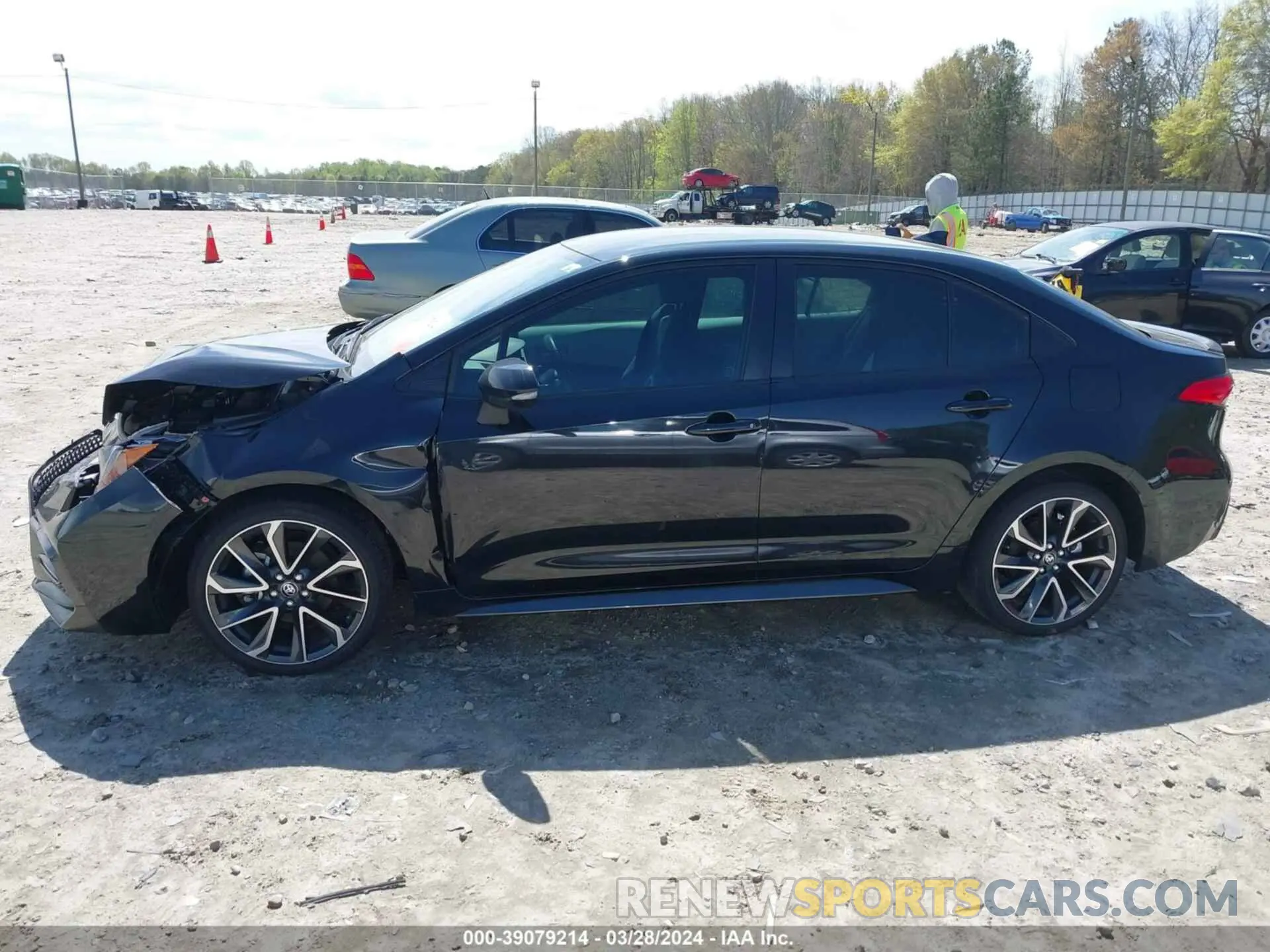 14 fotografías del automóvil dañado JTDS4MCE7NJ094326 TOYOTA COROLLA 2022