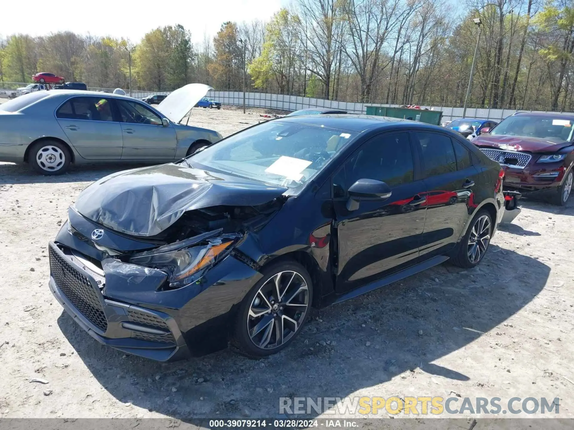2 fotografías del automóvil dañado JTDS4MCE7NJ094326 TOYOTA COROLLA 2022