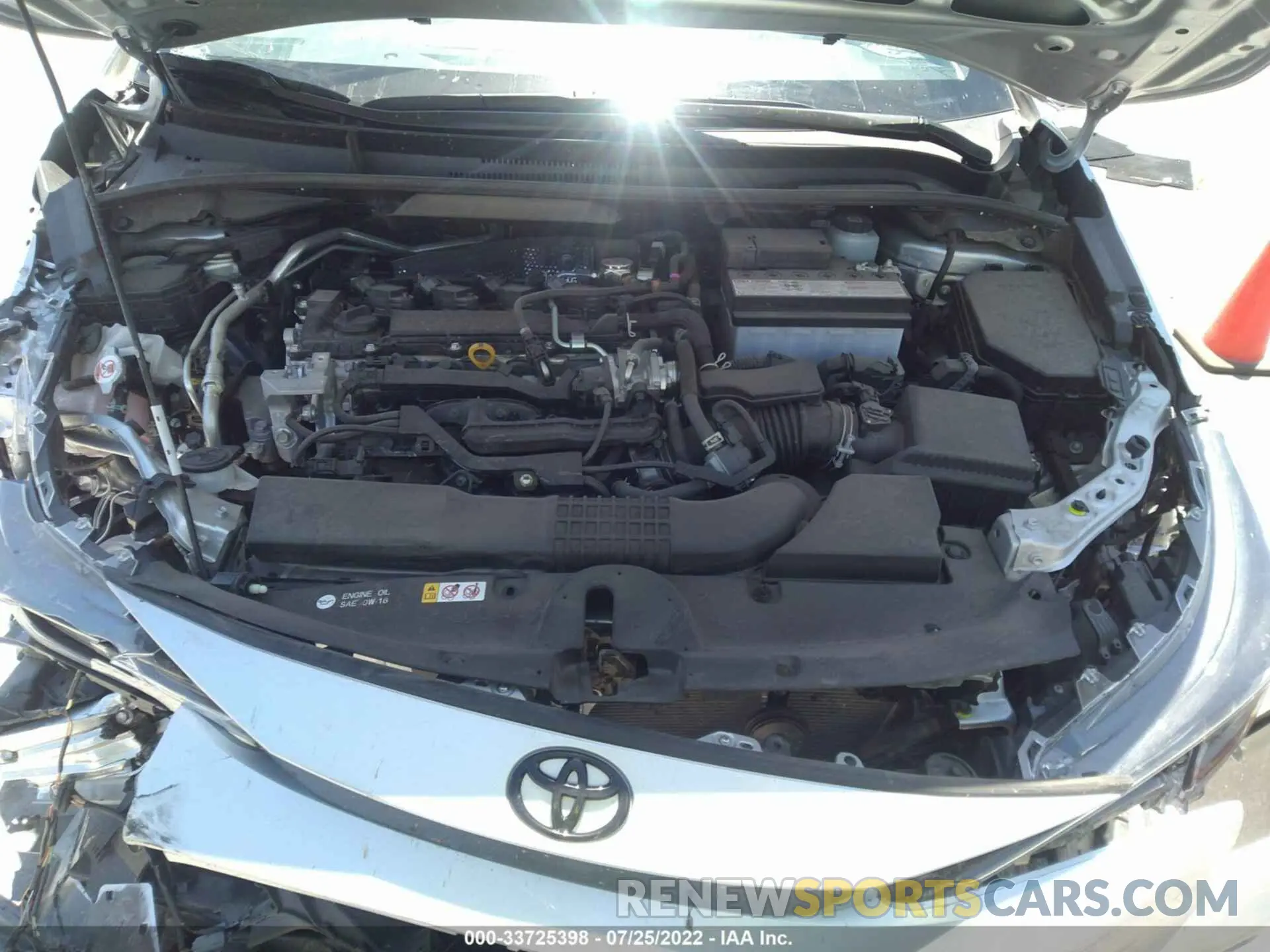 10 fotografías del automóvil dañado JTDS4MCE8N3500201 TOYOTA COROLLA 2022