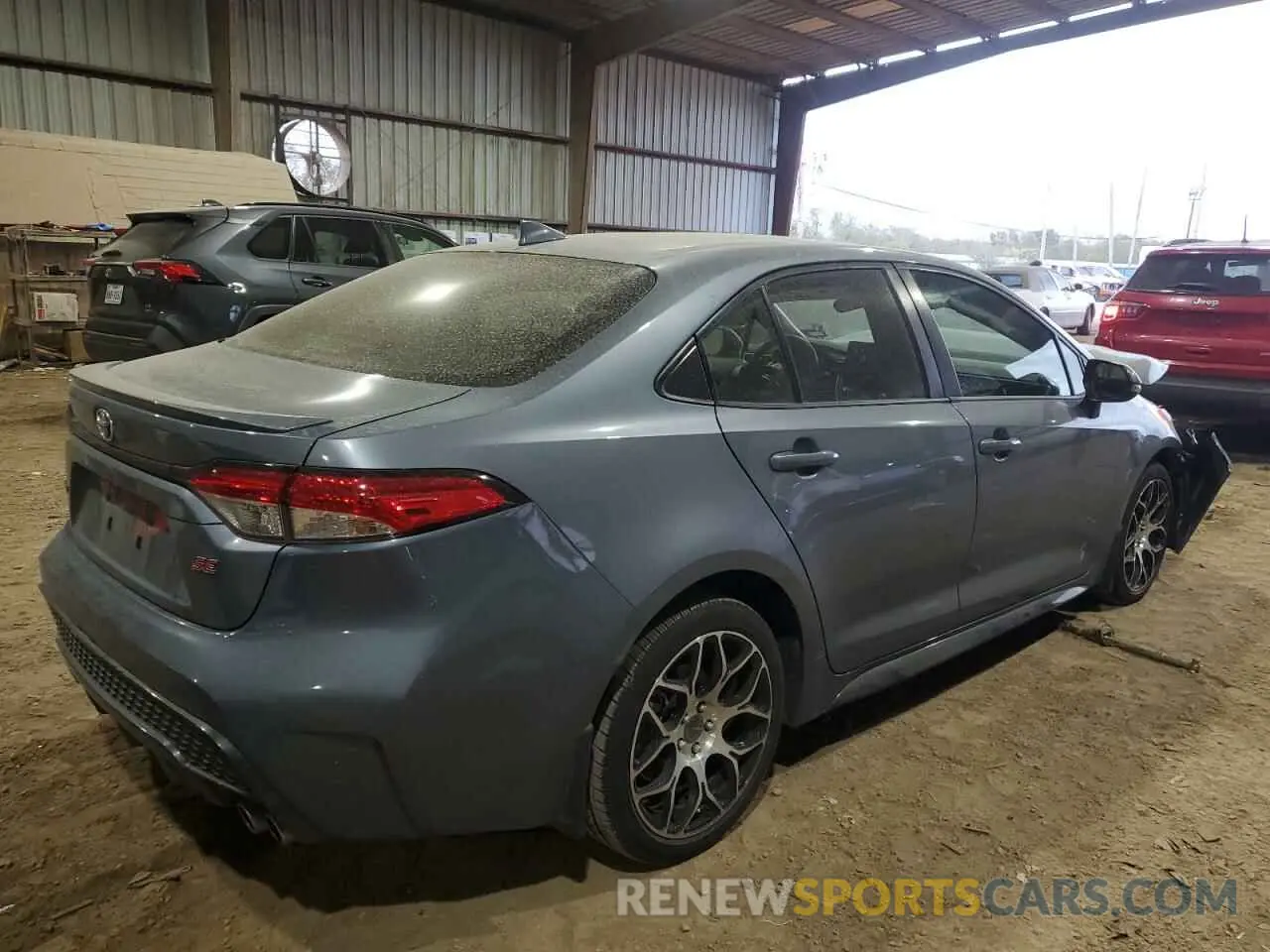 3 fotografías del automóvil dañado JTDS4MCE8NJ082069 TOYOTA COROLLA 2022