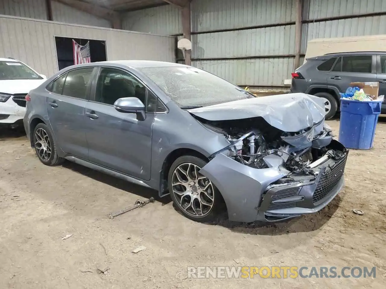 4 fotografías del automóvil dañado JTDS4MCE8NJ082069 TOYOTA COROLLA 2022