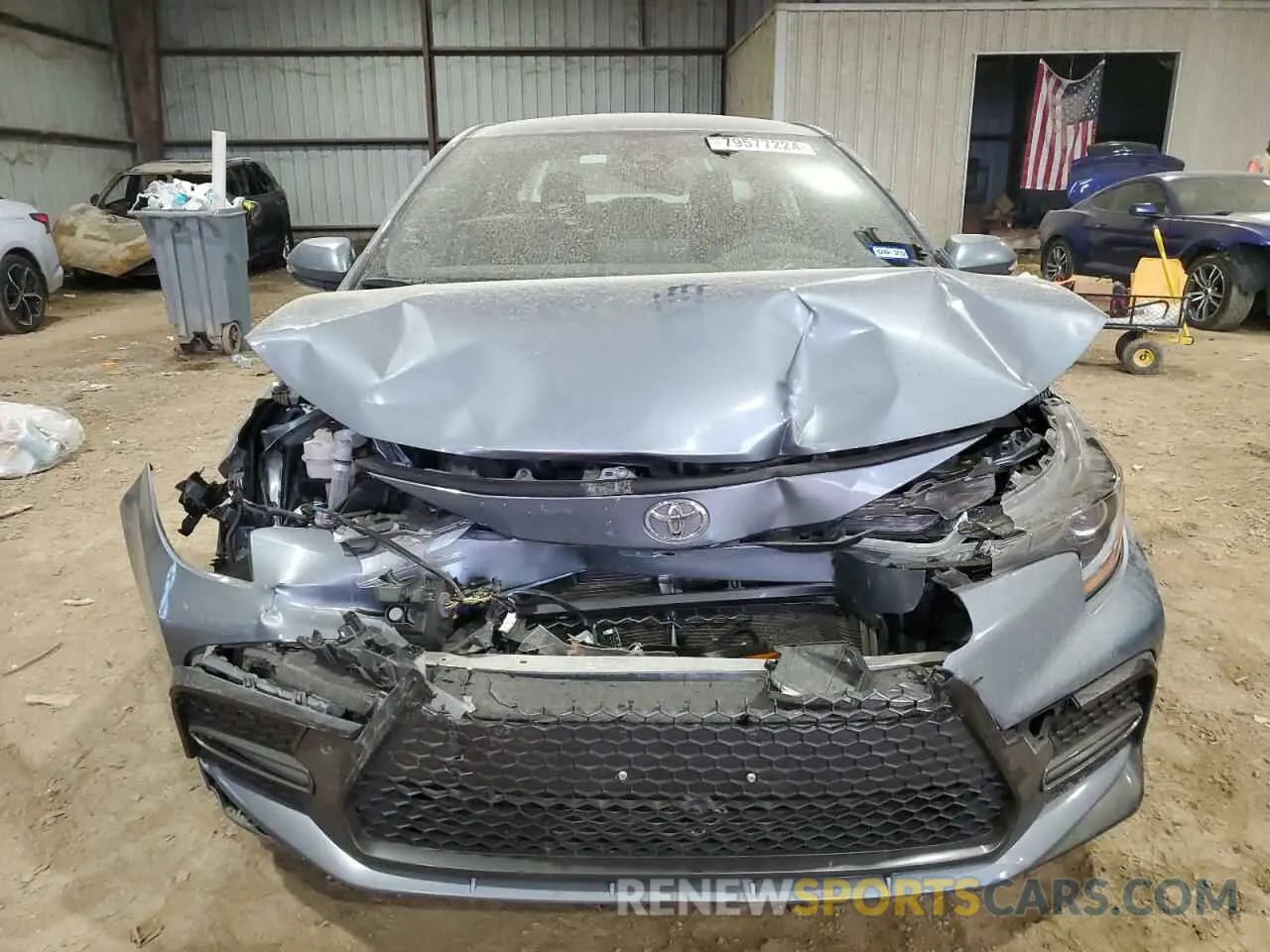 5 fotografías del automóvil dañado JTDS4MCE8NJ082069 TOYOTA COROLLA 2022