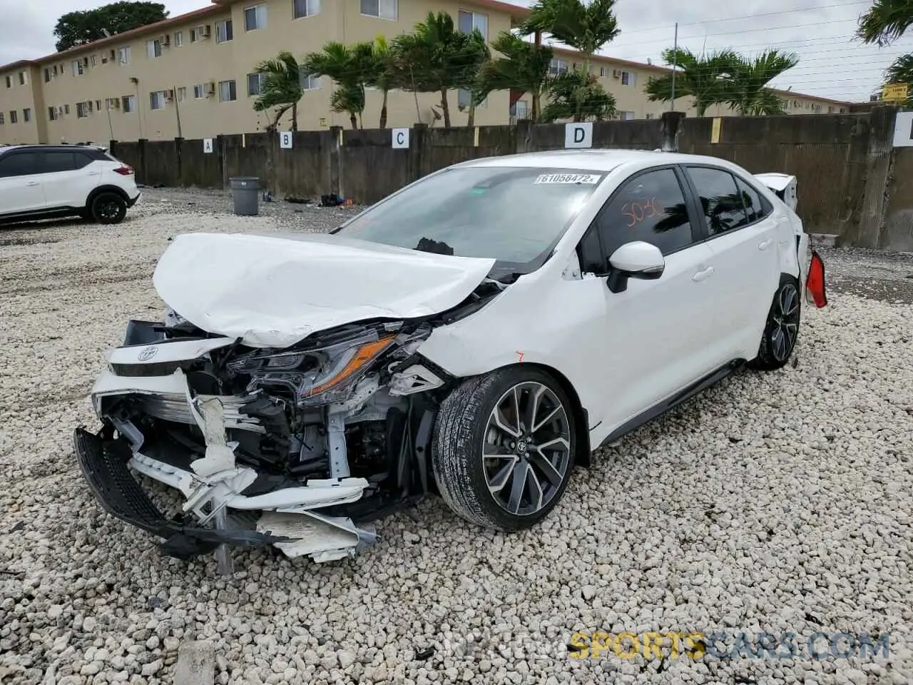 2 fotografías del automóvil dañado JTDS4MCE8NJ086199 TOYOTA COROLLA 2022