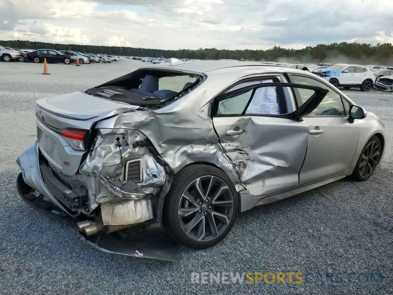 3 fotografías del automóvil dañado JTDS4MCE8NJ087708 TOYOTA COROLLA 2022