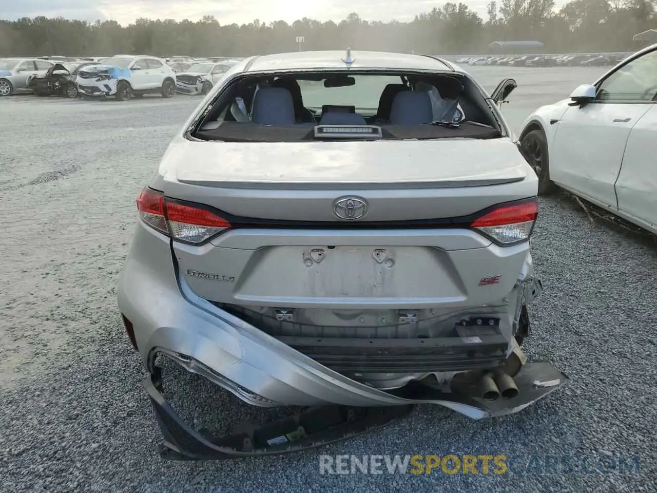 6 fotografías del automóvil dañado JTDS4MCE8NJ087708 TOYOTA COROLLA 2022