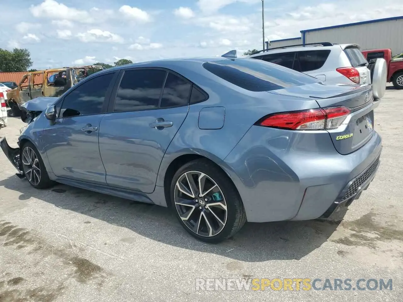 2 fotografías del automóvil dañado JTDS4MCE8NJ087806 TOYOTA COROLLA 2022