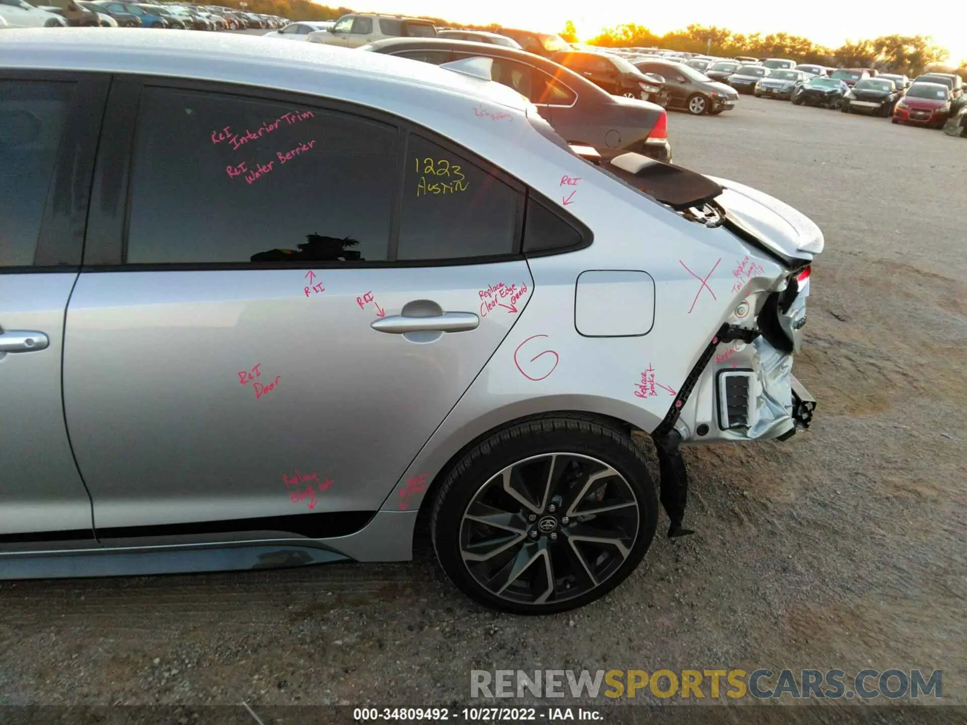 14 fotografías del automóvil dañado JTDS4MCE8NJ096229 TOYOTA COROLLA 2022