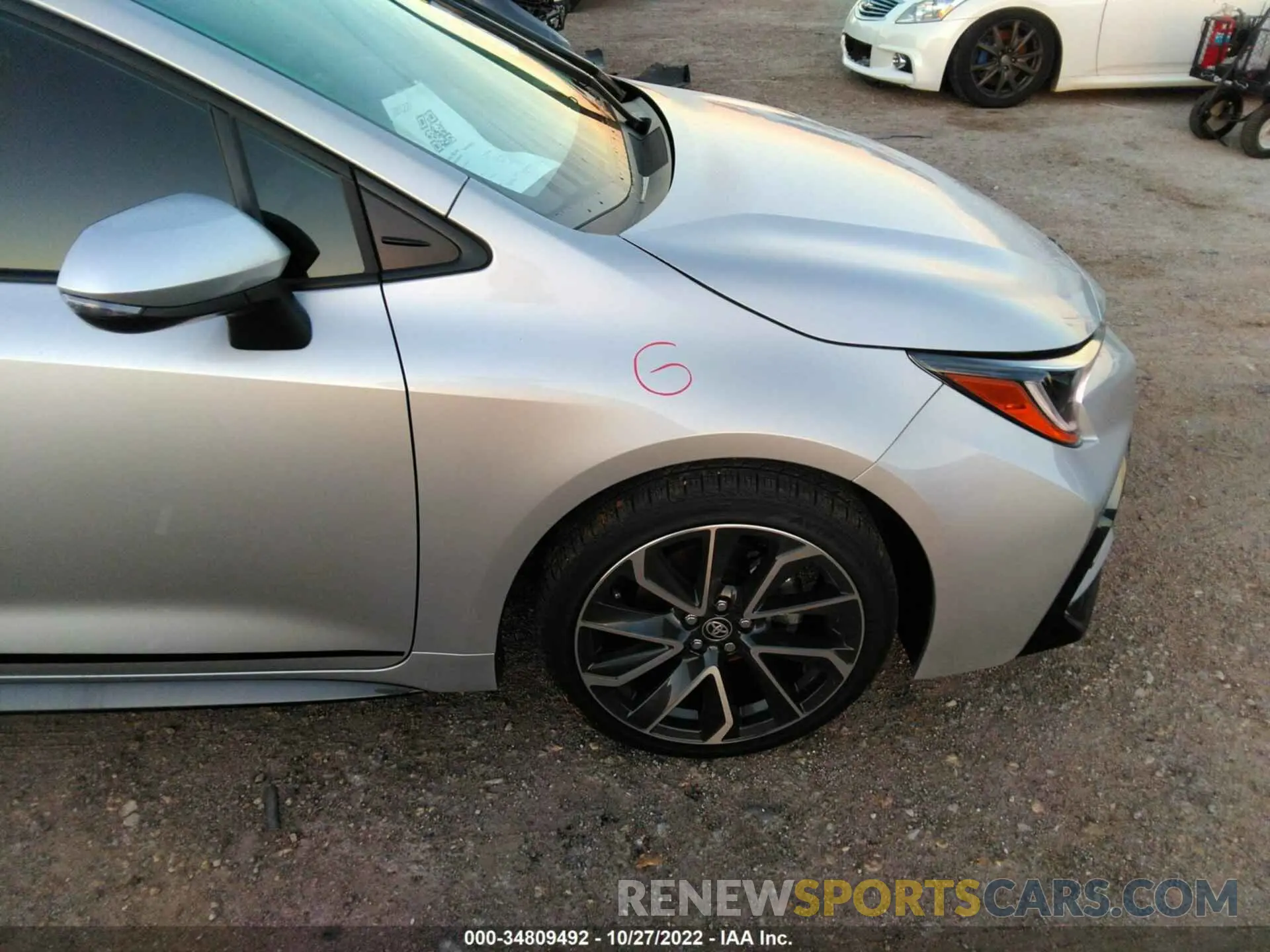 15 fotografías del automóvil dañado JTDS4MCE8NJ096229 TOYOTA COROLLA 2022