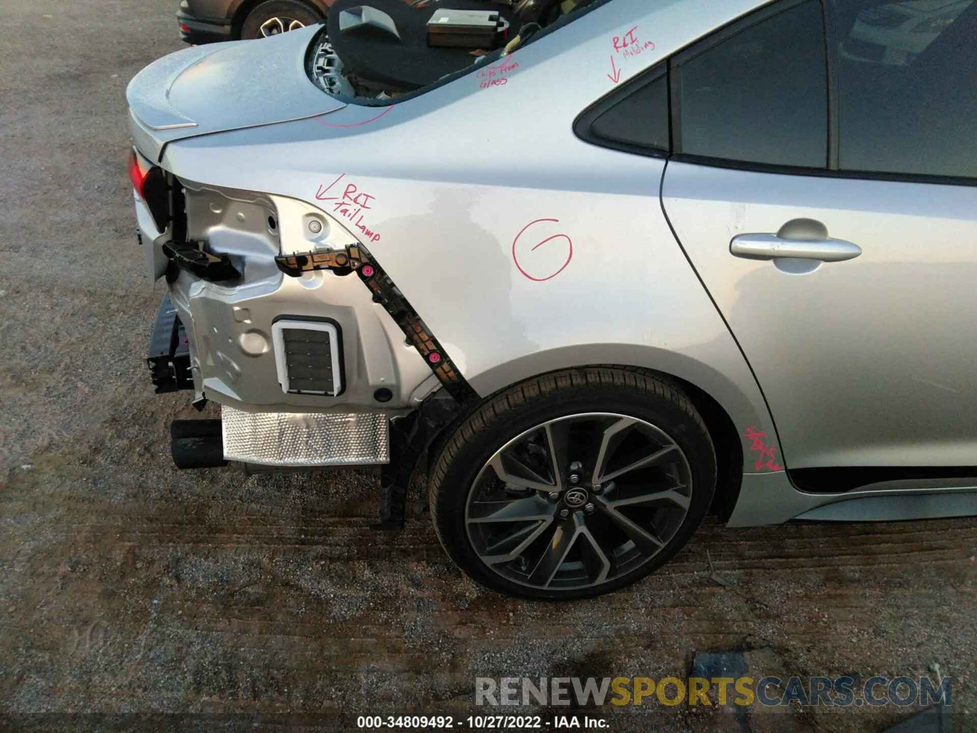 16 fotografías del automóvil dañado JTDS4MCE8NJ096229 TOYOTA COROLLA 2022