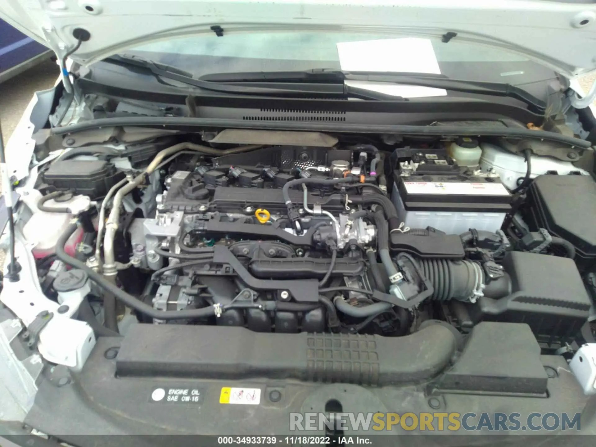 10 fotografías del automóvil dañado JTDS4MCE9N3503477 TOYOTA COROLLA 2022