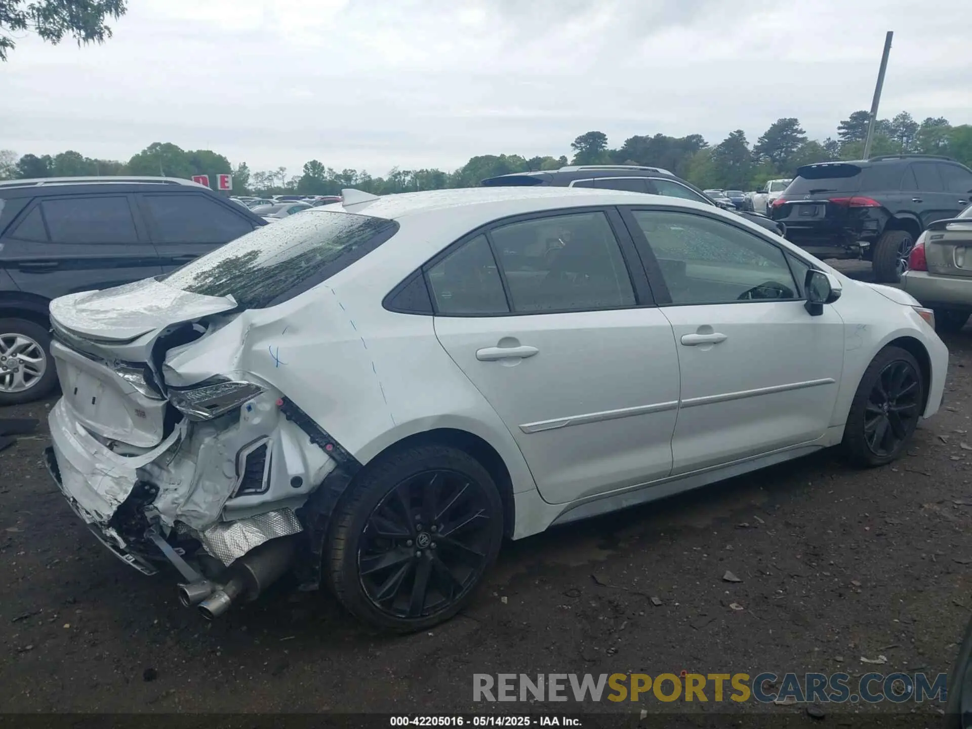 6 fotografías del automóvil dañado JTDS4MCE9N3504239 TOYOTA COROLLA 2022