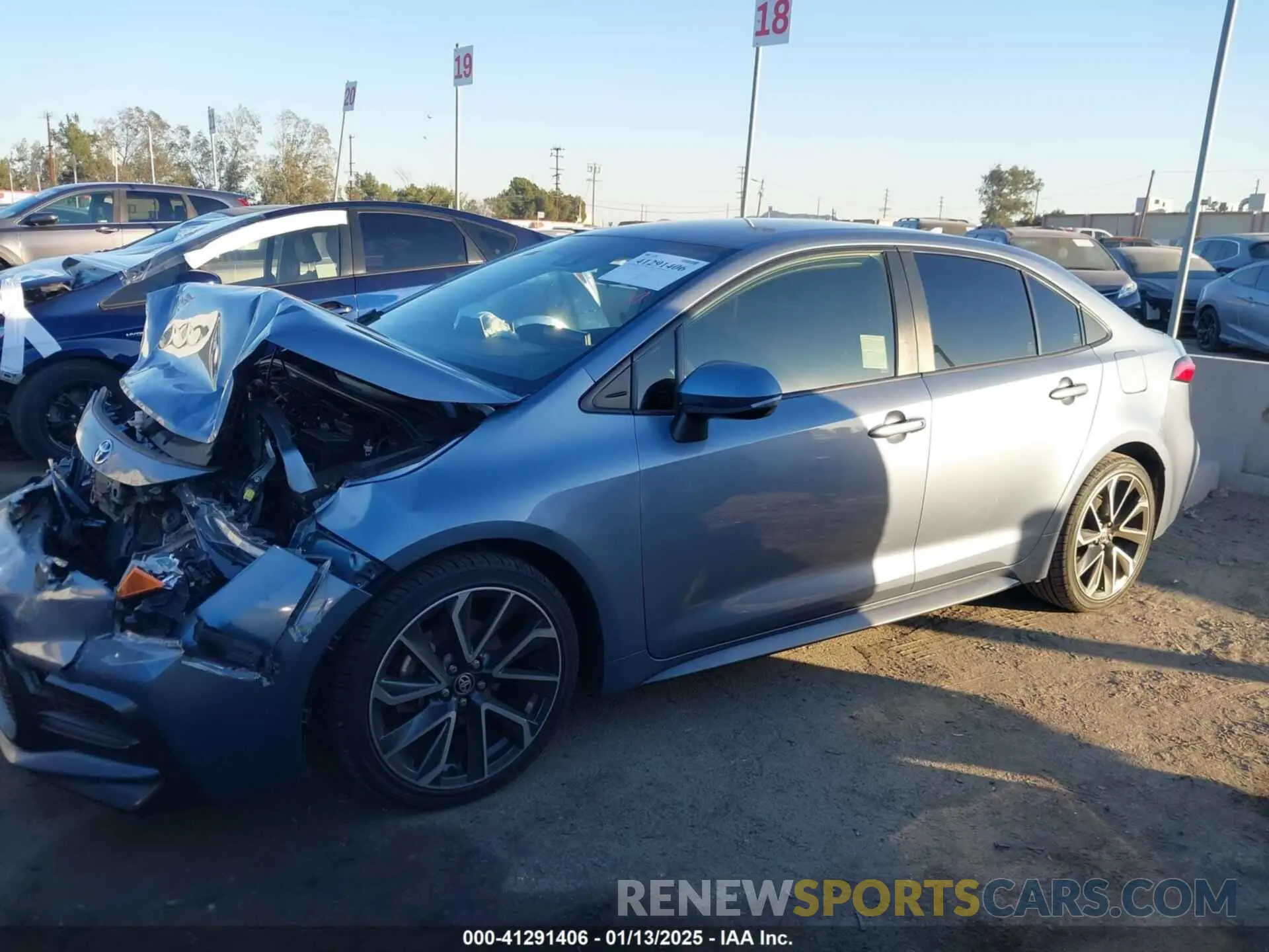 14 fotografías del automóvil dañado JTDS4MCE9NJ082078 TOYOTA COROLLA 2022